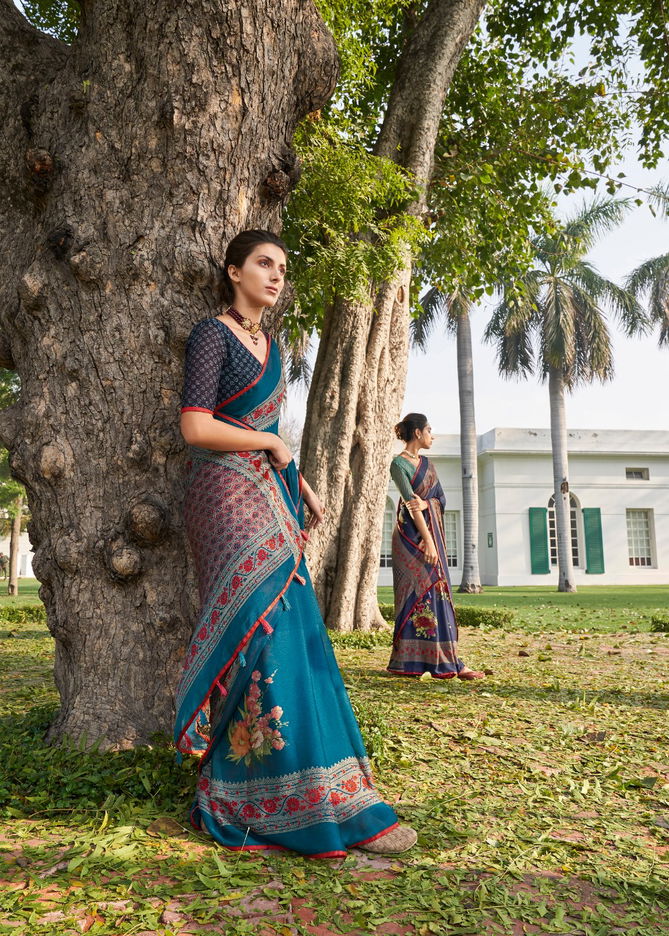 Shangrila Gehna Sober Designer Digital Print Georgette Saree Collections